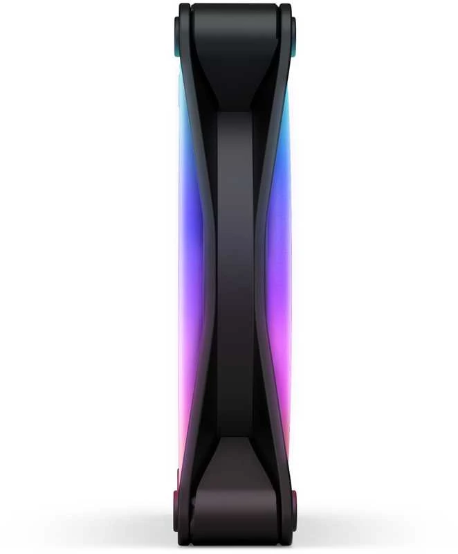 NZXT F120 RGB DUO aušintuvas – šoninis profilis