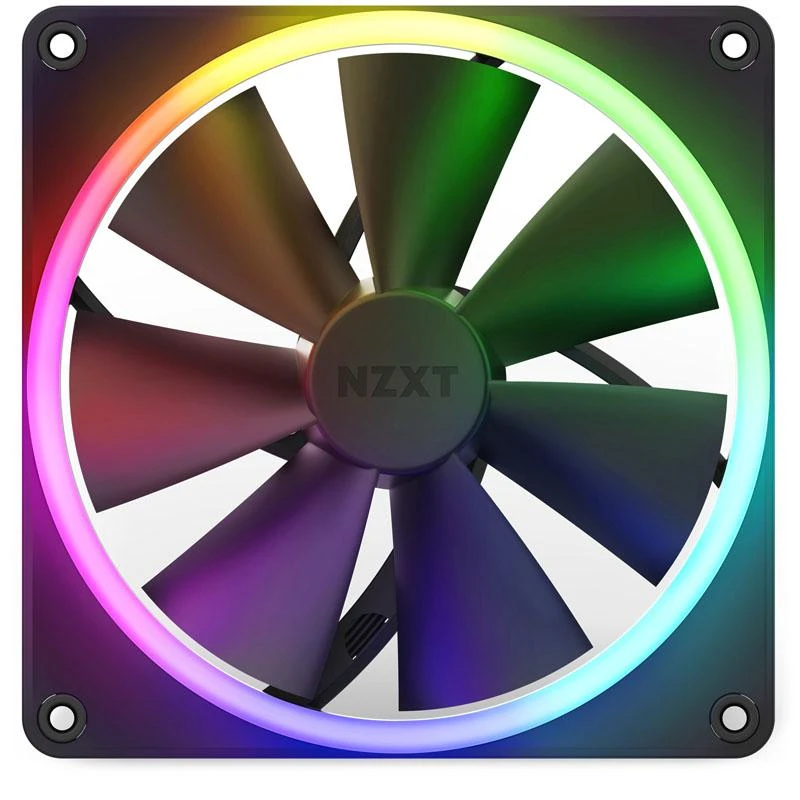 Nzxt F140 RGB ventiliatorius priekiniu kampu