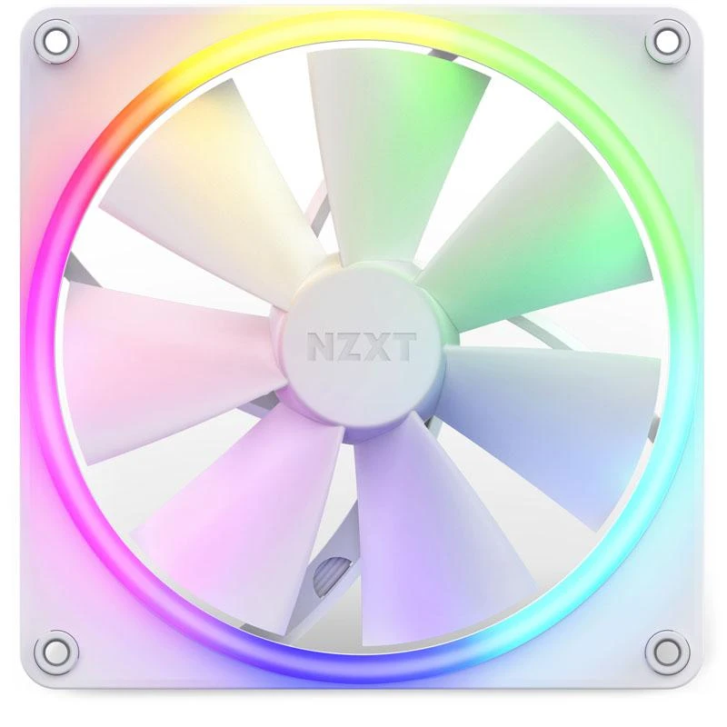 NZXT F140 RGB ventiliatorius - priekinis vaizdas