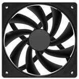 NZXT F140Q V2 140mm juoda PWM