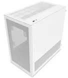 NZXT H3 Flow (2025) Micro-ATX kompiuterio korpusas, baltos spalvos