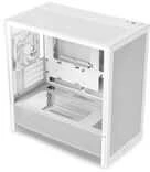 NZXT H3 Flow (2025) Micro-ATX kompiuterio korpusas, baltos spalvos