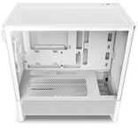 NZXT H3 Flow (2025) Micro-ATX kompiuterio korpusas, baltos spalvos