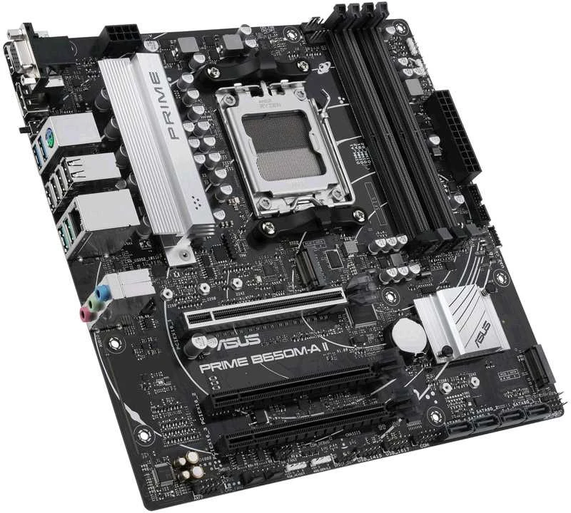 ASUS Prime B650M-A II-CSM, AMD B650 pagrindinė plokštė, AM5 lizdas, DDR5