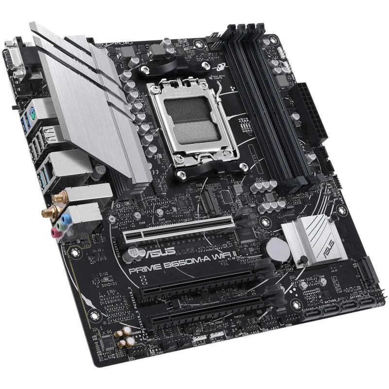 Pagrindinė plokštė ASUS AMD B650/Micro-ATX/Memory DDR5/Atminties lizdai 4/3xPCI-Express 4.0 16x/2xM.2/1x15pin D-sub/1xHDMI/1xDisplayPort/4xUSB 2.0/4xUSB 3.2/1xPS/2/1xRJ45/3xAudio port