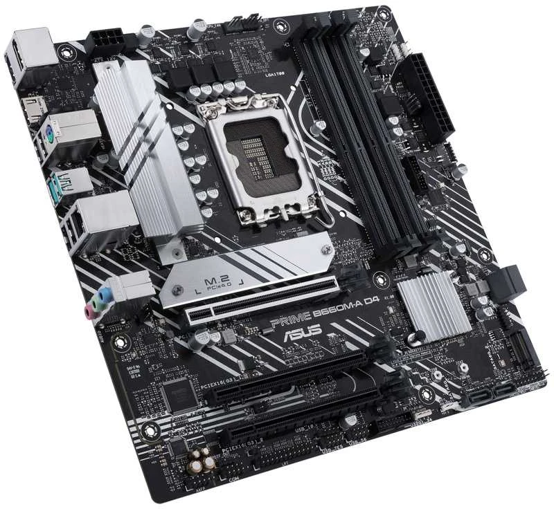 Pagrindinė plokštė ASUS PRIME B660M-A D4-CSM/LGA 1700/Micro-ATX/Intel B660
