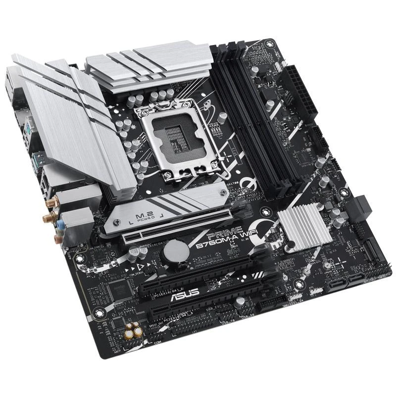Pagrindinė plokštė ASUS Intel B760 Express/LGA1700/Micro-ATX/Memory DDR5/Atminties lizdai 4/3xPCI-Express 4.0 16x/2xM.2/2xHDMI/1xDisplayPort/4xUSB 2.0/2xUSB 3.2/1xPS/2/1xRJ45/3xAudio port