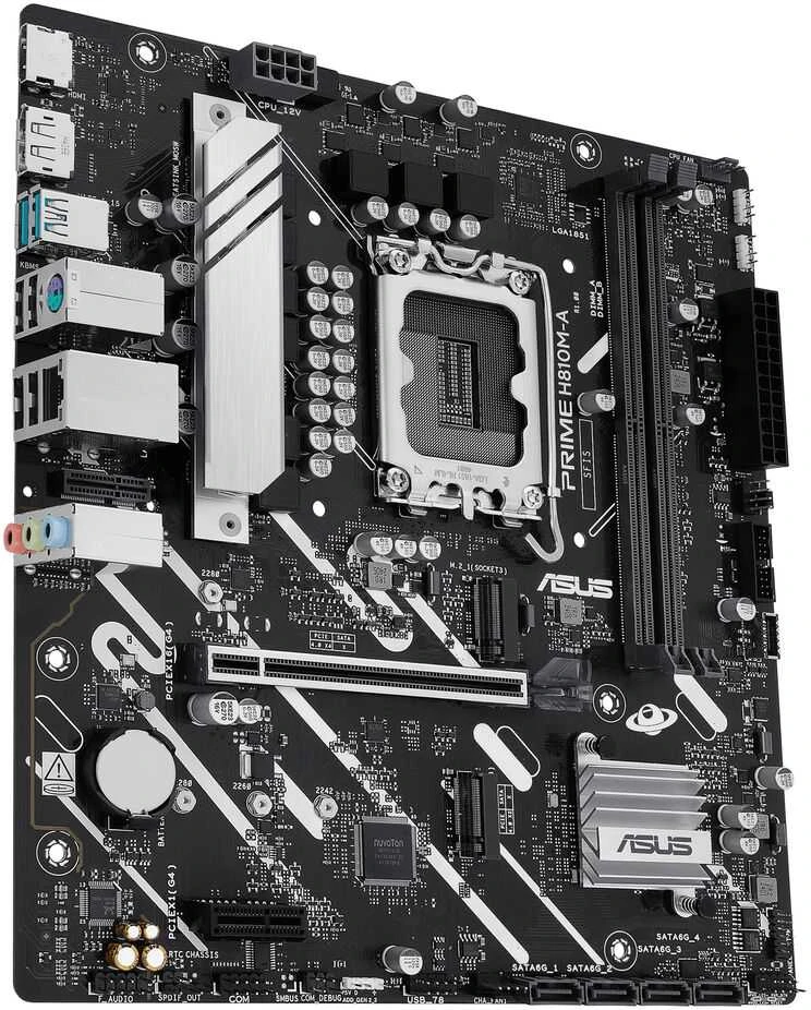 ASUS PRIME H810M-A-CSM Intel H810 LGA 1851 (Socket V1) micro ATX pagrindinė plokštė