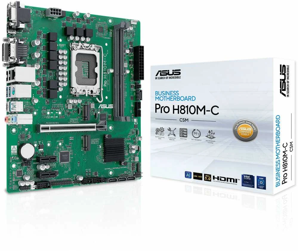 Pagrindinė plokštė ASUS PRO H810M-C-CSM LGA1851 micro-ATX