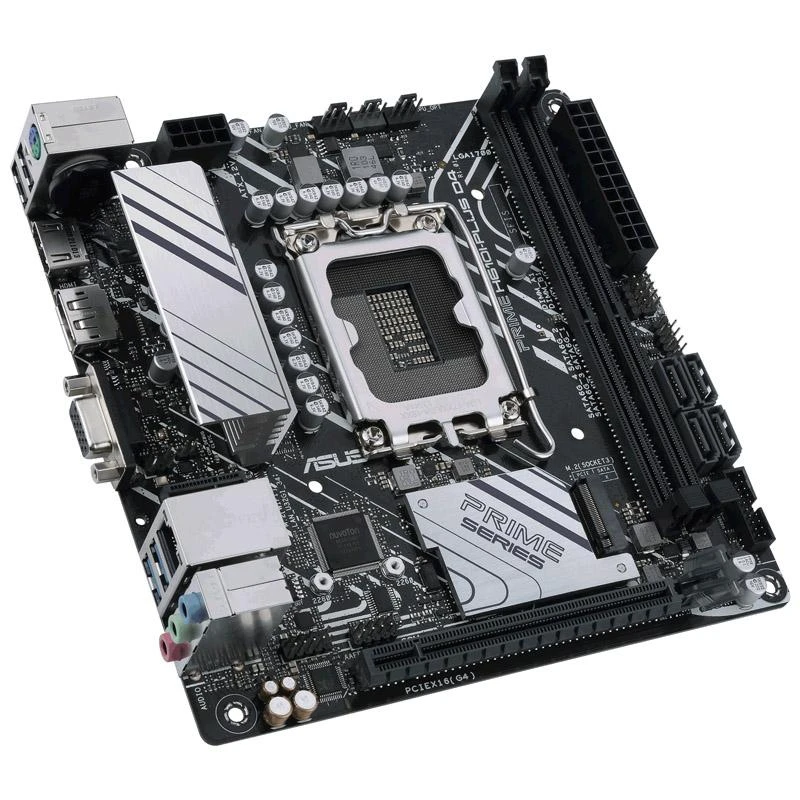 Pagrindinė plokštė Asus | PRIME H610I-PLUS D4-CSM | Procesorių šeima Intel | Procesoriaus lizdas LGA1700 | DDR4 DIMM | Atminties lizdai 2 | Palaikomos standžiojo disko sąsajos SATA, M.2 | SATA jungčių skaičius 4 | Mikroschemų rinkinys Intel H610 | Mini ITX