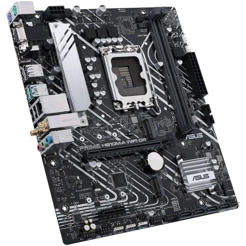 Pagrindinė plokštė ASUS PRIME H610M-A WIFI D4, LGA 1700, Micro-ATX