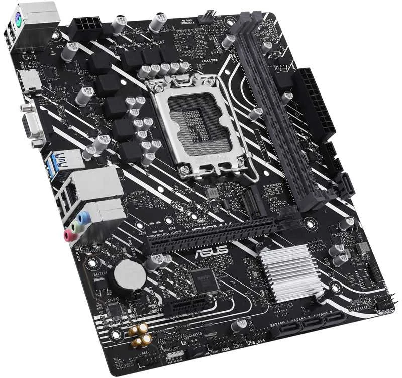 Pagrindinė plokštė „Asus“ procesorių šeima „Intel“ | Procesoriaus lizdas LGA1700 | DDR5 DIMM | Palaikomos standžiojo disko sąsajos SATA, M.2 | SATA jungčių skaičius: 4
