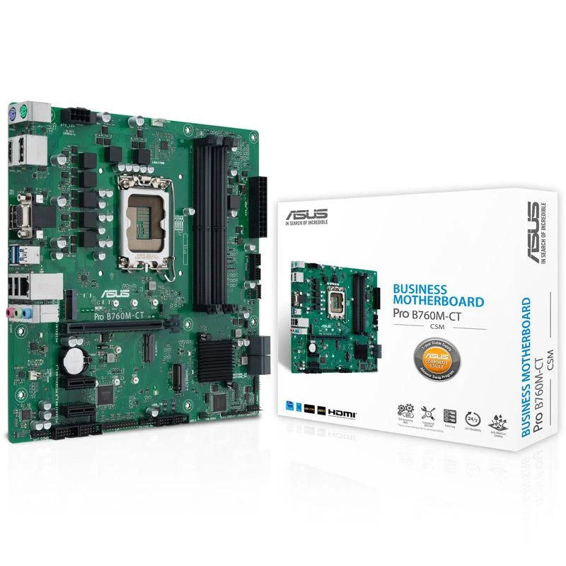 „Asus PRO B760M-CT-CSM“ pagrindinė plokštė