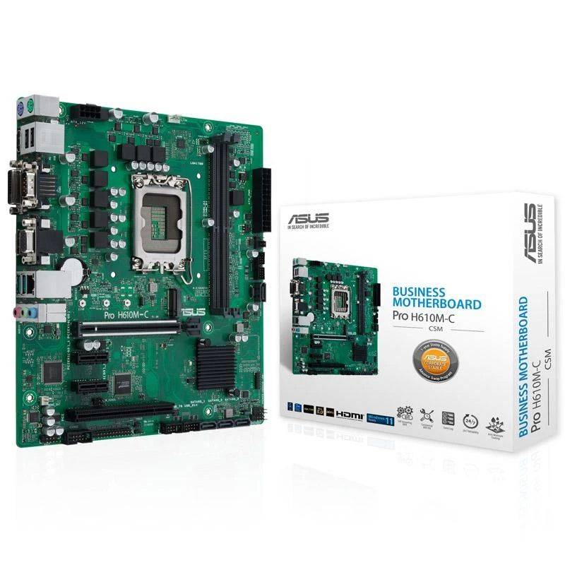 Pagrindinė plokštė ASUS Pro H610M-C-CSM/Micro-ATX/LGA1700