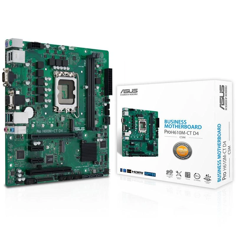 Motininė Plokštė - ASUS PRO H610M-C D4-CSM Intel H610 LGA 1700 micro ATX