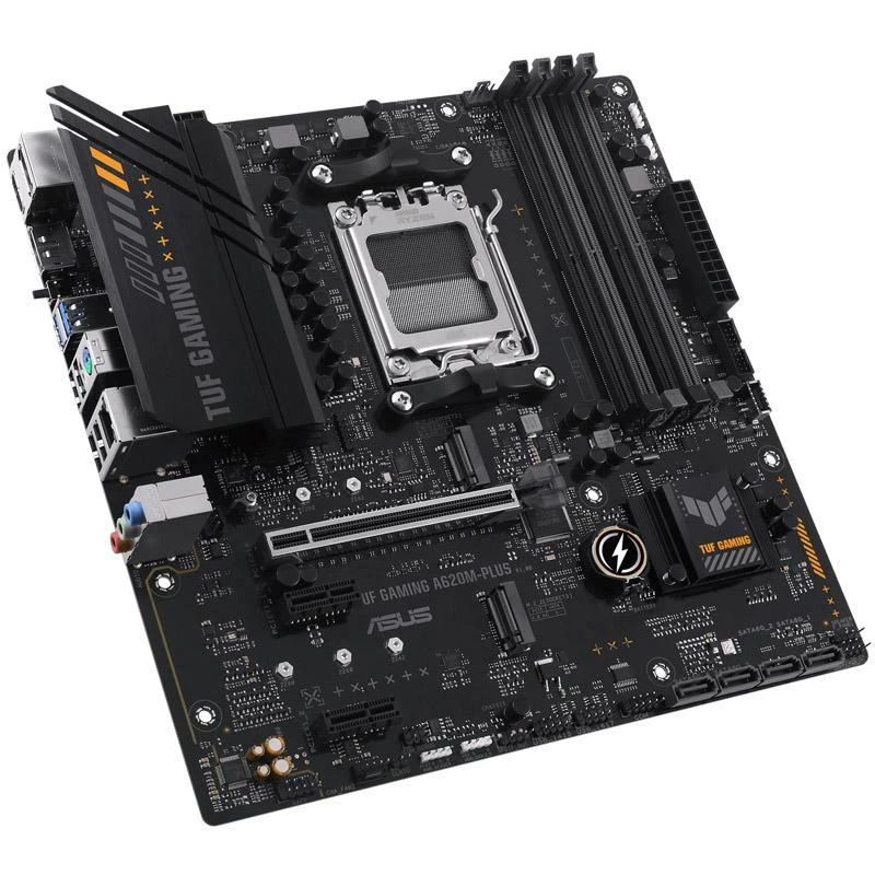 Pagrindinė plokštė Asus | TUF GAMING A620M-PLUS | Procesorių šeima AMD | Procesoriaus lizdas AM5 | DDR5 DIMM | Atminties lizdai 4 | Palaikomos standžiojo disko sąsajos SATA, M.2 | SATA jungčių skaičius 4 | Lustų rinkinys AMD A620 | Mikro-ATX