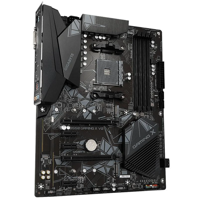 Pagrindinė plokštė GIGABYTE/AMD B550/AM4/ATX/Memory DDR4/Atminties lizdai 4/3xPCI-Express 3.0 1x/1xPCI-Express 3.0 2x/1xPCI-Express 4.0 16x/2xM.2/1xDVI-D/1xHDMI/2xAudio-In/1xAudio-Out/2xUSB 2.0/4xUSB 3.2/1xPS/2/1xRJ45