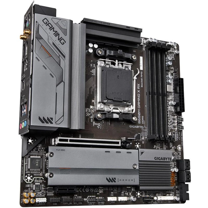 Pagrindinė plokštė GIGABYTE B650M GAMING X AX AM5 4xDDR5 4xSATA 2xM.2 1xHDMI 2xDP
