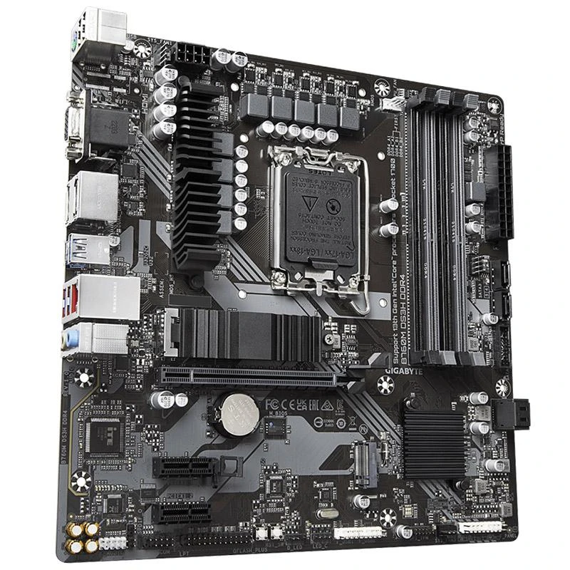 Pagrindinė plokštė GIGABYTE B760M DS3H/ Intel® Socket LGA 1700/ 4xDDR4/ 4xSATA 2xM.2/Support 13th and 12th Gen Series Processors