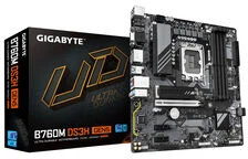 „Gigabyte B760M DS3H GEN5“ | Procesorių šeima „Intel“ | Procesoriaus lizdas LGA1700 | Palaikomos standžiojo disko sąsajos SATA, M.2 | SATA jungčių skaičius: 4