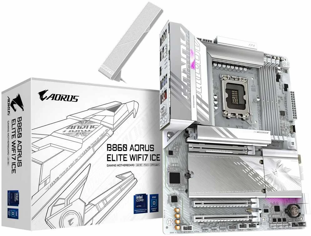 Pagrindinė plokštė Gigabyte B860 A ELITE WF7 ICE