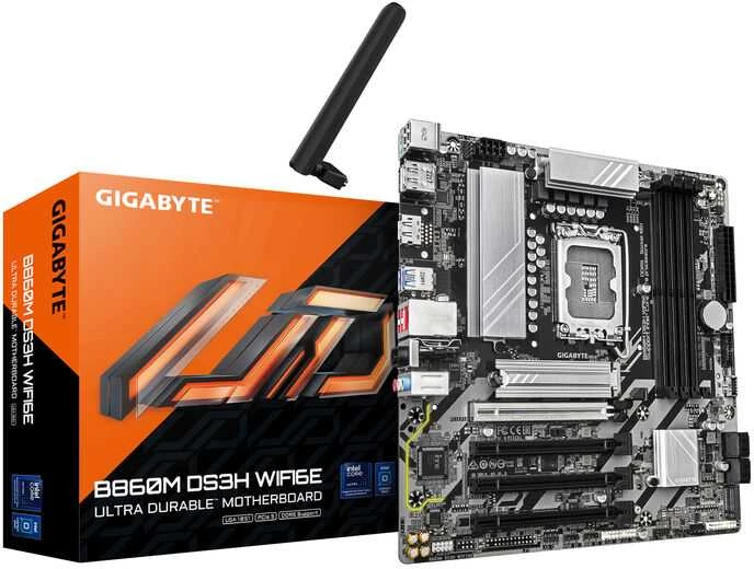Pagrindinė plokštė Gigabyte B860M DS3H WIFI6E