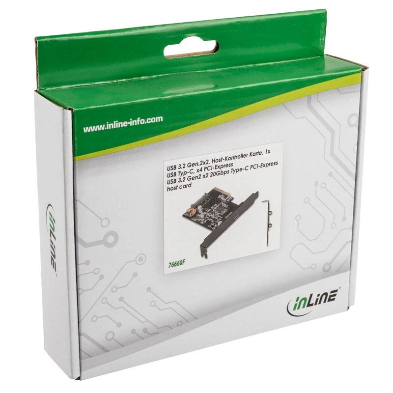 InLine sąsajos plokštė, PCIe x4, USB 3.2 Gen.2x2, 1x USB Type-C