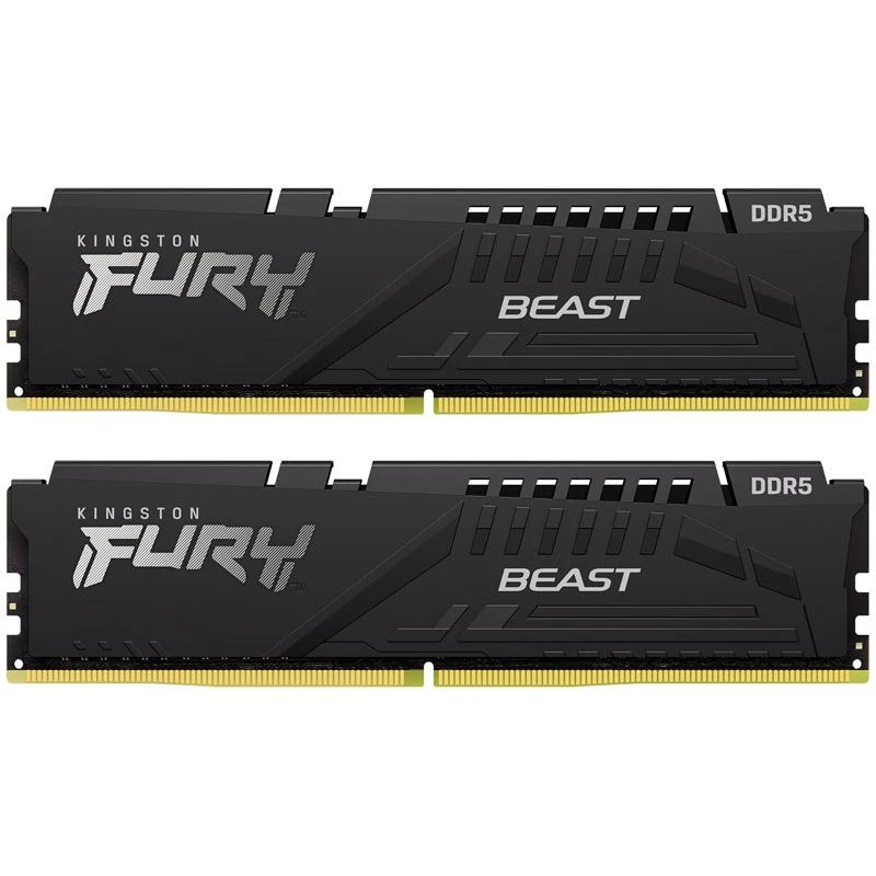 Dvi Kingston FURY Beast DDR5 atminties plokštelės