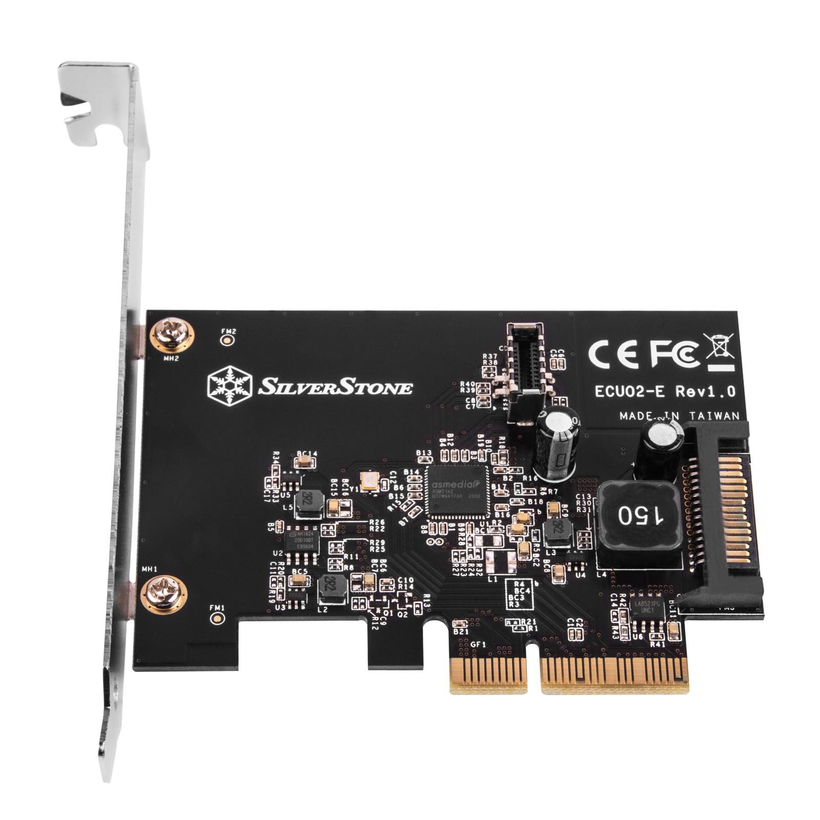 „Silverstone SST-ECU02-E“ USB adapterio plokštė, PCIe 3.0, 1x USB-C 3.1 vidinis - žemo profilio