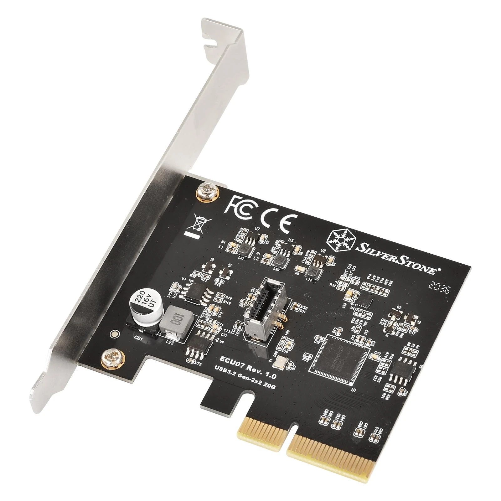 SilverStone SST-ECU07 išplėtimo plokštė su 20-pin jungtimi