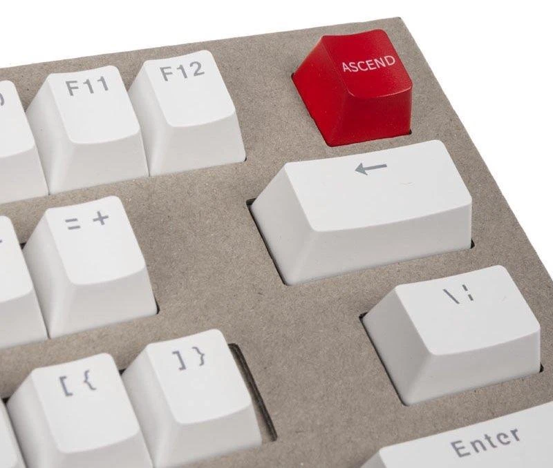 Pakaitiniai klaviatūros klavišai Glorious ABS Keycaps - 104vnt, ANSI, US išdėstymas, Balti
