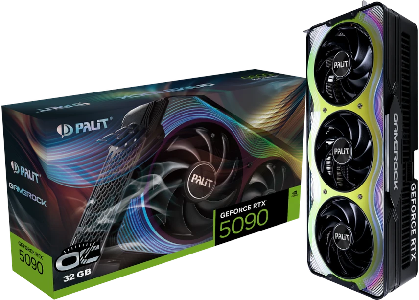 Vaizdo plokštė Palit GeForce RTX 5090 GameRock OC NVIDIA 32 GB GDDR7