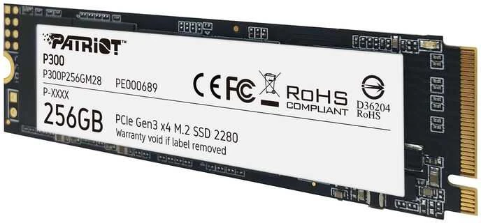 Kietasis vidinis diskas Patriot P300 M.2 PCIe Gen 3 x4 256GB SSD