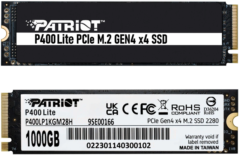 PATRIOT Viper VP400 Lite 1TB M.2 SSD NVME GEN 4X4 3500/2700MB/s