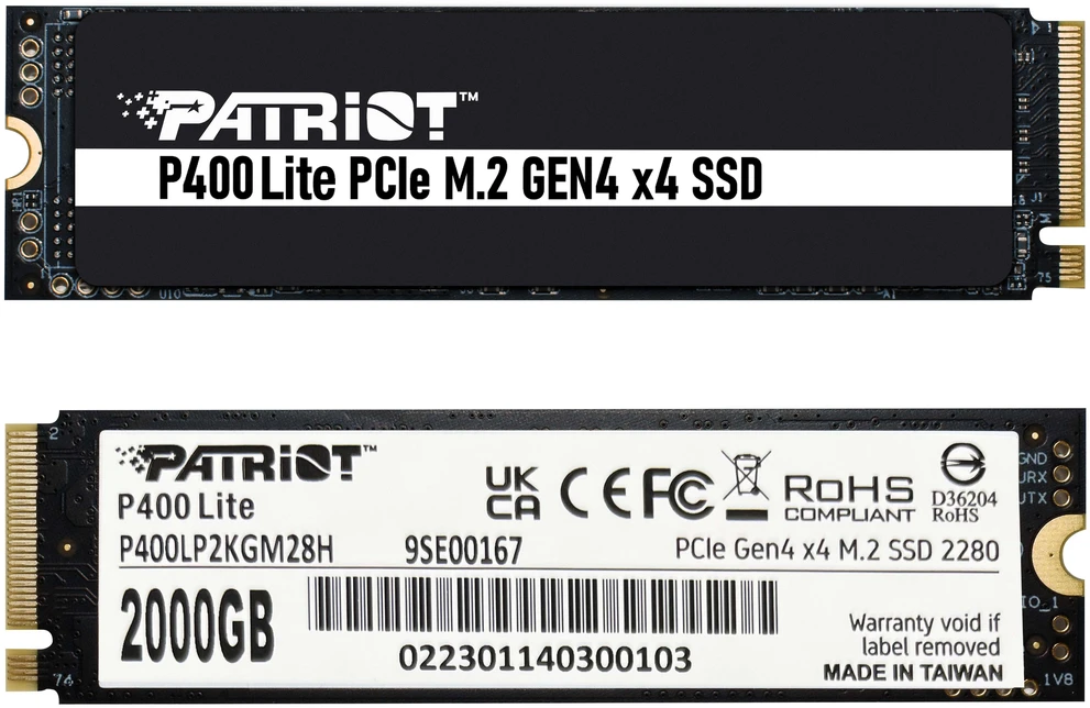 PATRIOT P400 Lite M.2 PCIe Gen 4 x4 2TB SSD
