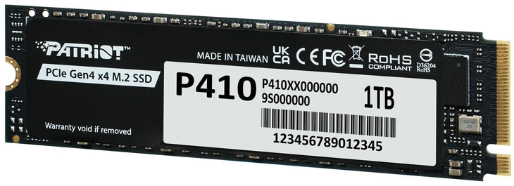 PATRIOT P410 1 TB PCIe Gen 4 x4 M.2 SSD diskas