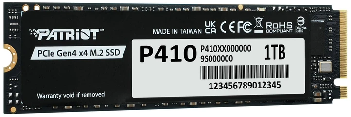 PATRIOT P410 1 TB PCIe Gen 4 x4 M.2 SSD diskas
