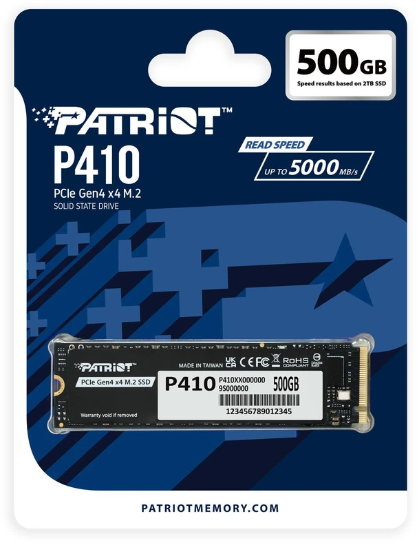 Patriot P410 PCIe NVMe 500GB