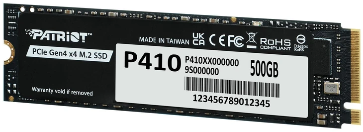 Patriot P410 PCIe NVMe 500GB