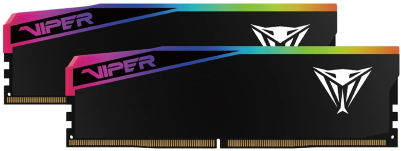Patriot Viper Gaming RGB Elite 5 Ultra DDR5-6400 RAM, CL 32, AMD EXPO, Intel XMP 3.0 - 2x 48GB, juodas