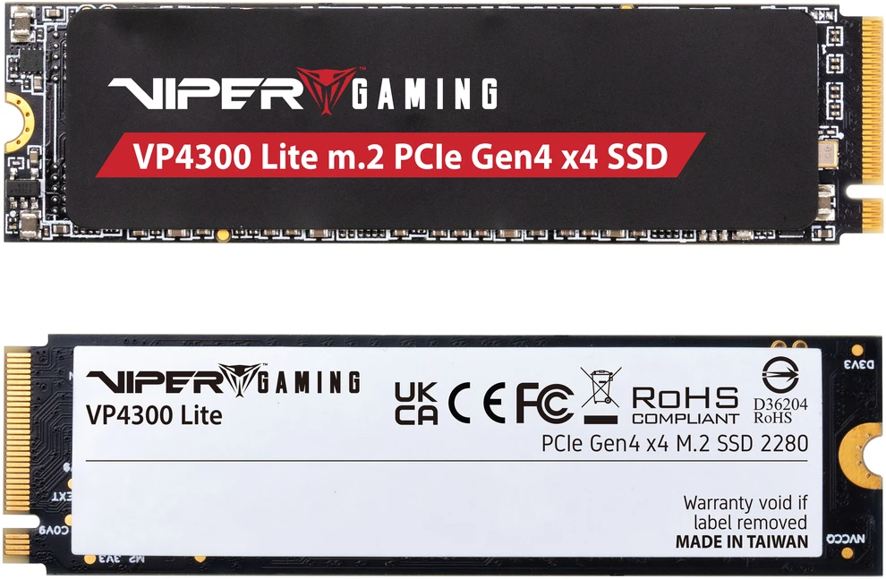 M.2 SSD - Patriot Memory VP4300 Lite 4TB PCIe 4.0 7400MB/s Skaitymas 6000MB/s Rašymas