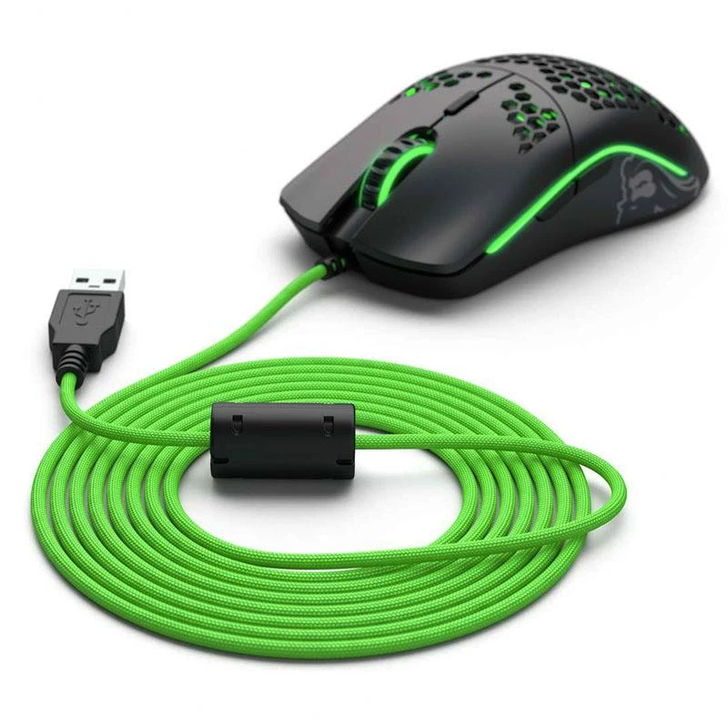 Glorious Pelės kabelis Ascended Cable V2 - Gremlin Žalias