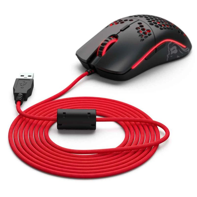 Glorious Pelės kabelis Ascended Cable V2 - Crimson Red