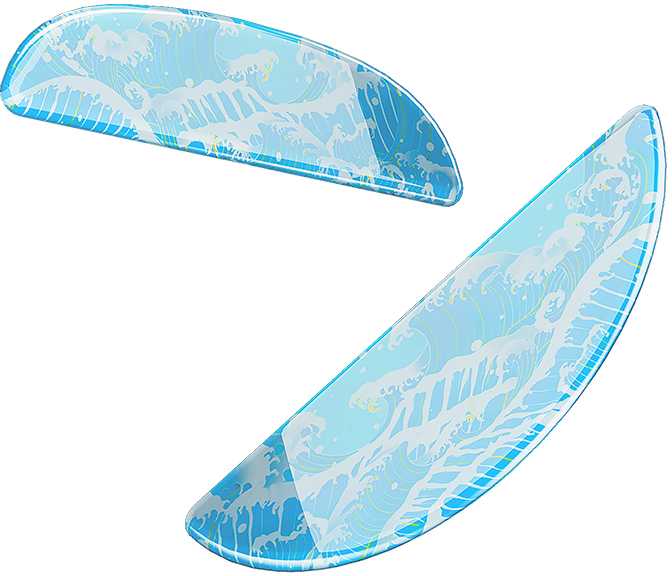 Pelė Ślizgacze Lamzu Ślizgacze Lamzu Glass Skatez do Atlantis OG V2 - szklane