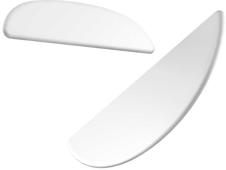Pelė Ślizgacze Lamzu PTFE Skates duży - Atlantis OG V2