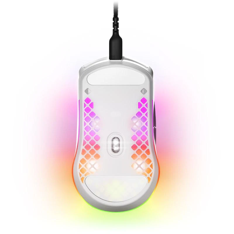 Žaidimų pelė SteelSeries Aerox 3 Snow 2022, Baltos spalvos
