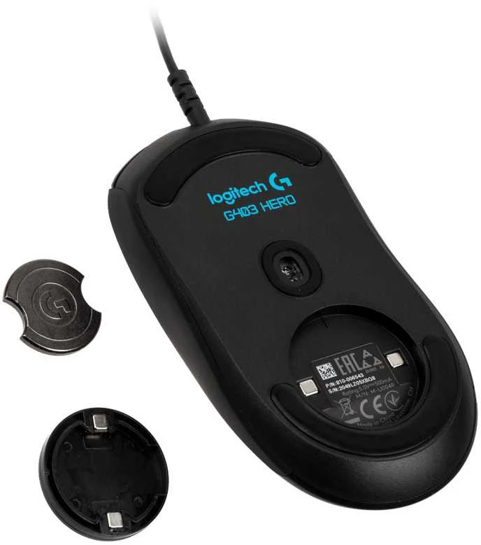 Laidinė pelė žaidimams Logitech G403 Hero, Lightsync RGB, Juodos spalvos