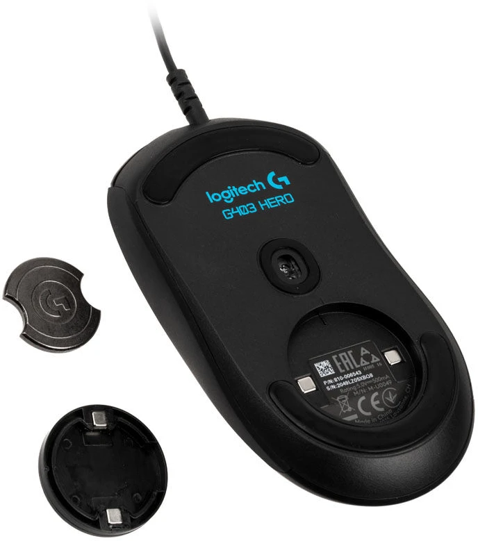 Laidinė pelė žaidimams Logitech G403 Hero, Lightsync RGB, Juodos spalvos