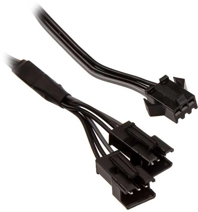 PHANTEKS 3 kontaktų skaitmeninis RGB-LED Y formos prailginimo kabelis