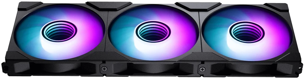 PHANTEKS "6-pack", 3-pack M25 Gen2 D-RGB Standard Fans + 3-pack M25 Gen2 D-RGB Reverse Blade Fans, 120mm - juodas